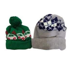 1970s Little bill Set of 2 toddler or young child.Winter Stocking hats